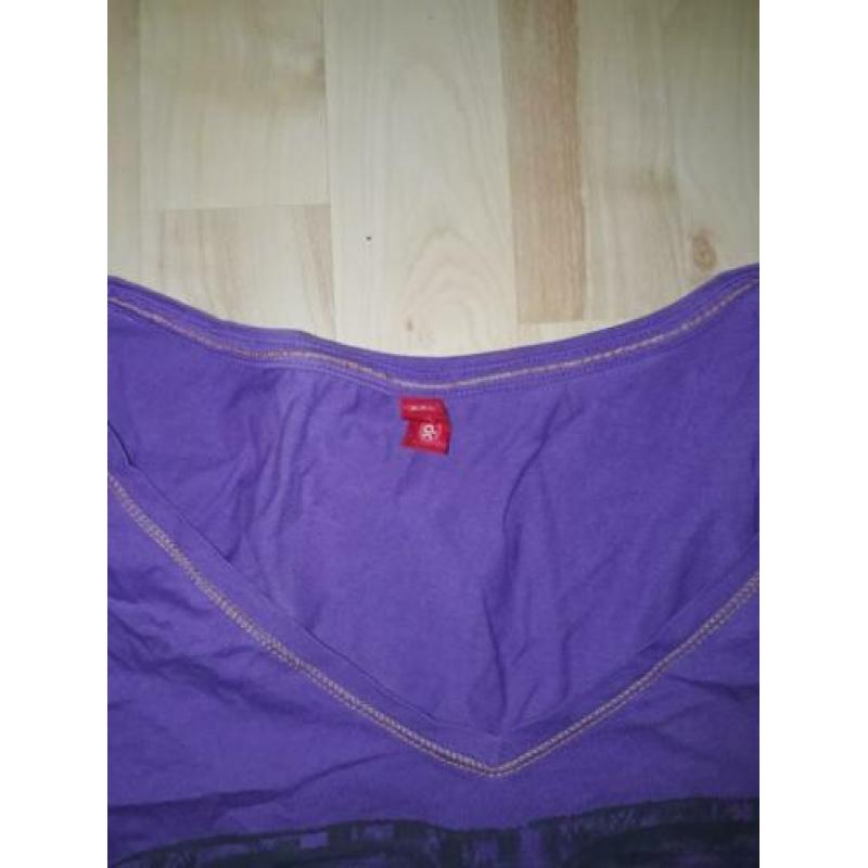 Paars zonnebrillen shirt Edc by esprit. Xxl