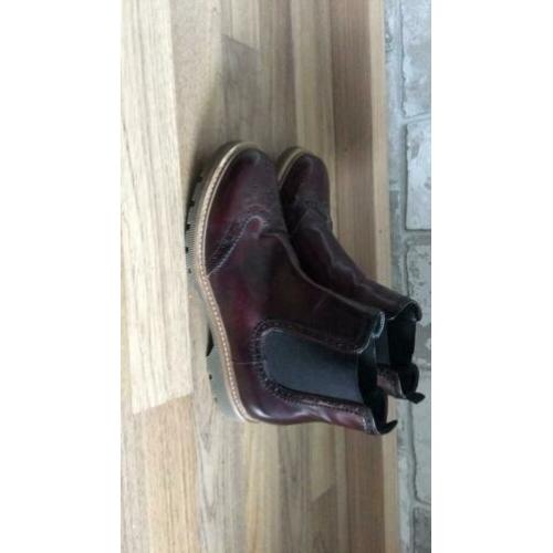 Zgan donkerrode dameslaarzen maat 40