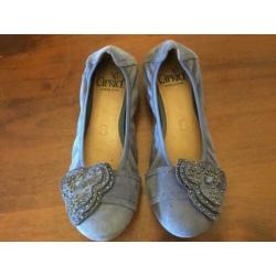 Mooie blauwe ballerina’s. Merk Caprice waling-on-air. Mt 37