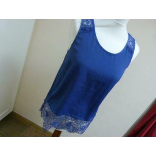 Kobalt blauwe, koren blauwe top tuniekje ONLY XS 34 36