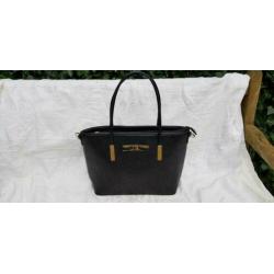 E618 JUST LILI zwarte shopper, nieuw met kaartjes eraan