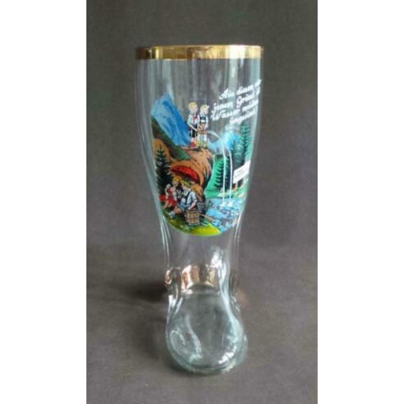 BIERGLAS / LAARSJE met afbeelding