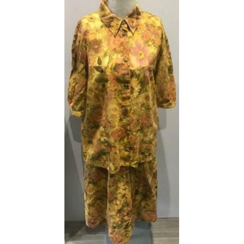 Peter Hahn - Vintage Rok &Blouse - Maat : 44