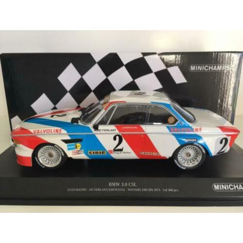 BMW 3.0 CSL De Fierlant Xhenceval Winner 24H Spa 1975 1:18