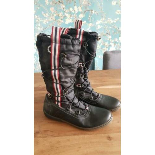 Geheel nieuw van Tommy Hilfiger, stoere zwarte laarsjes, 36