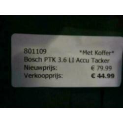 Bosch PTK 3.6 LI Accu Tacker 801109