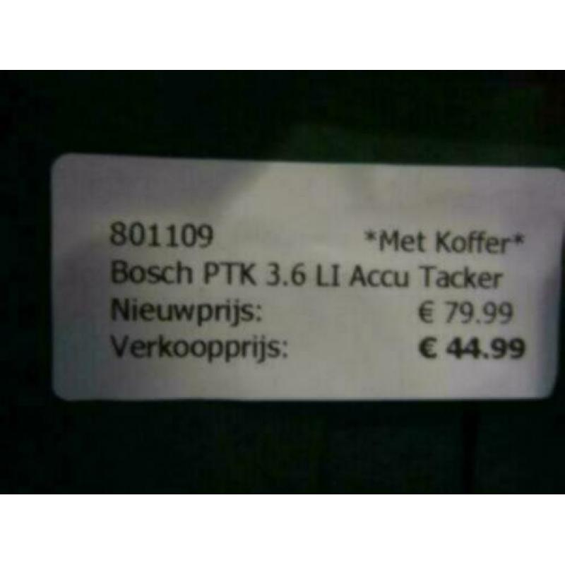 Bosch PTK 3.6 LI Accu Tacker 801109