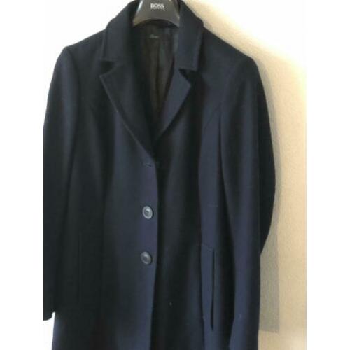 Prachtige donkerblauwe Benetton wollen jas 40/42