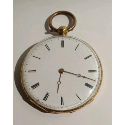 18 karaat gouden zakhorloge