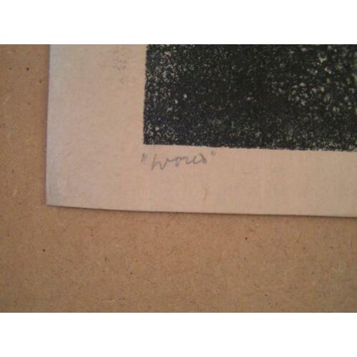 Hubert een potlood tekening uit 1930 " het Woud "