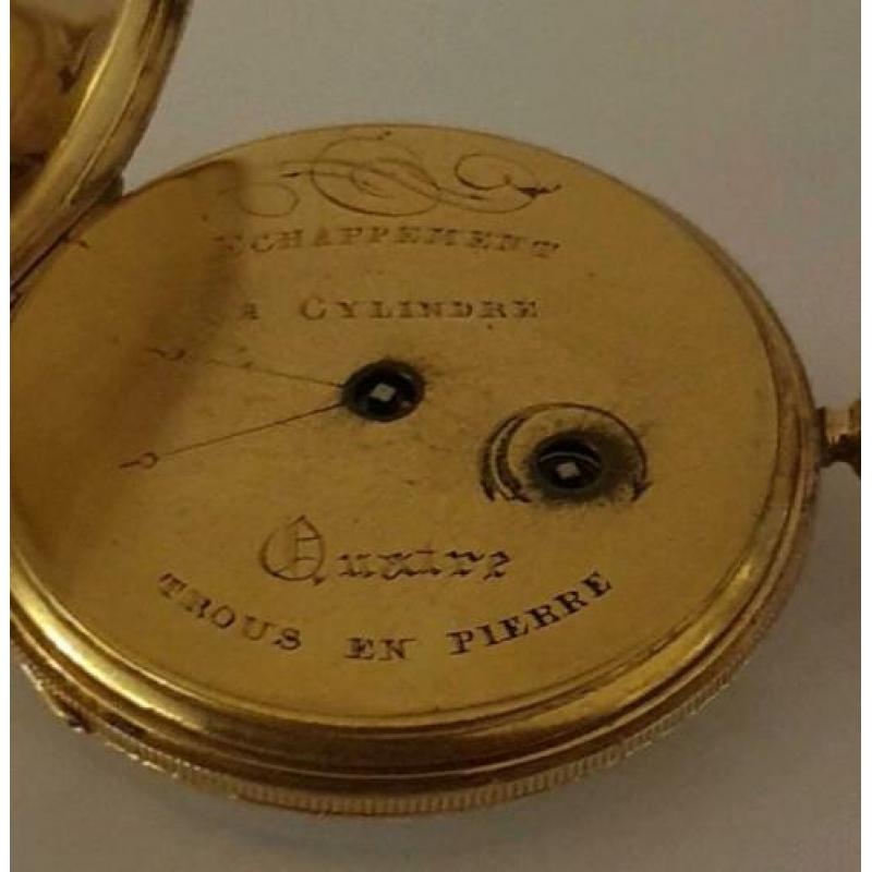 18 karaat gouden zakhorloge