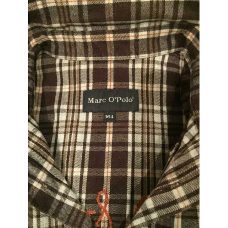 NIEUW: geruite flanel blouse; merk Marc 'O Polo; maat 164