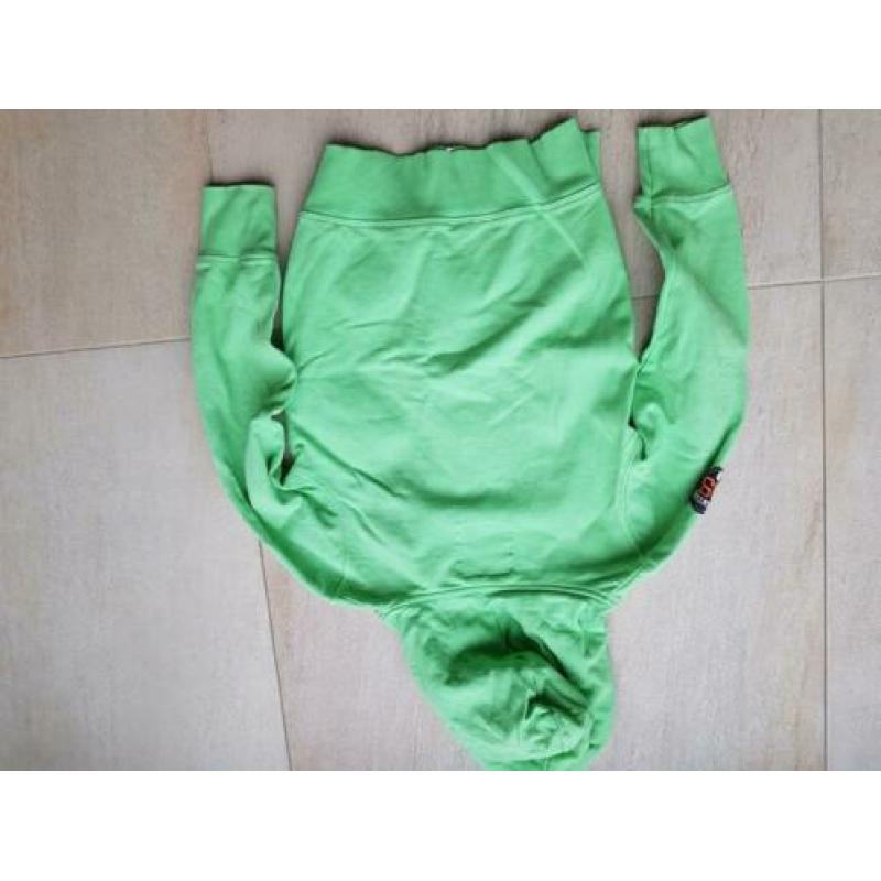 Sweater groen met rits