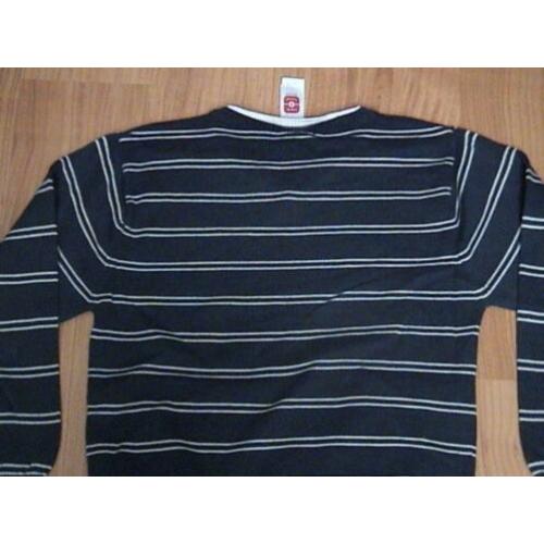 C&A HERE & THERE blauw - wit gestreepte pullover / trui 122