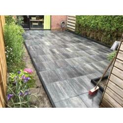 Tegels schutting plaatsen