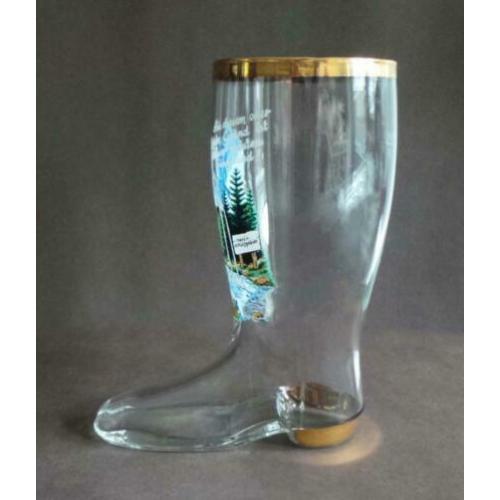 BIERGLAS / LAARSJE met afbeelding