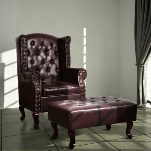 Luxe Comfortabele Chesterfield Oor Fauteuil Antiek-Bruin!!!