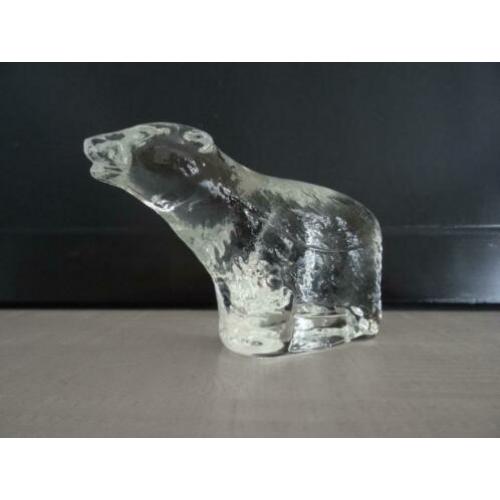 Beeldje ijsbeer - glas