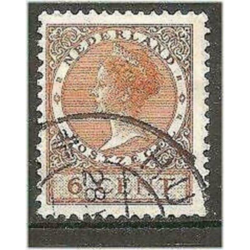 Nederland 1926-1928 - Yvert 173 - Wilhelmina - 6 ct. (ST)