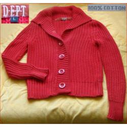 DEPT rode vest maat L zgan