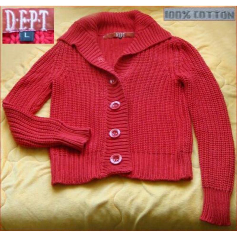 DEPT rode vest maat L zgan