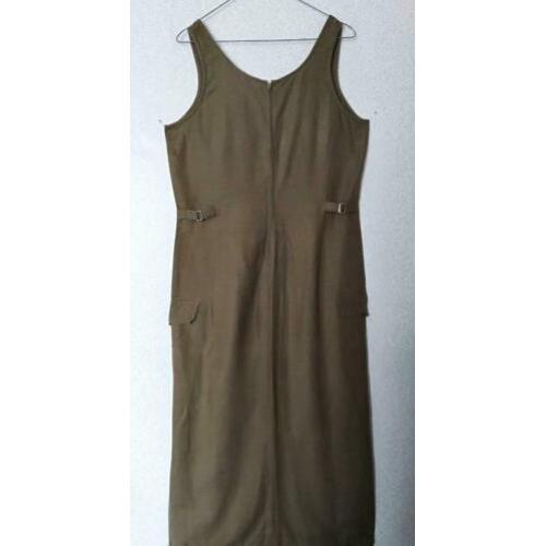 Vintage jurk – overgooier VIVRE maat 40/42 Bruin/Bronskleur