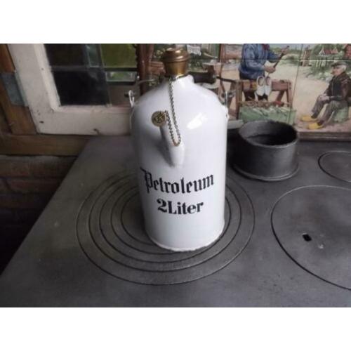 E 825 emaille wit 2 liter petroleumkan BK