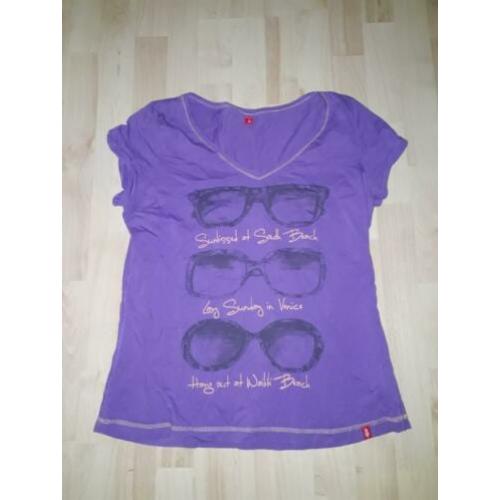 Paars zonnebrillen shirt Edc by esprit. Xxl