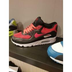 Nike air max 90 rood zwart wit Maat 40 41 42 43 44 46 NIEUW