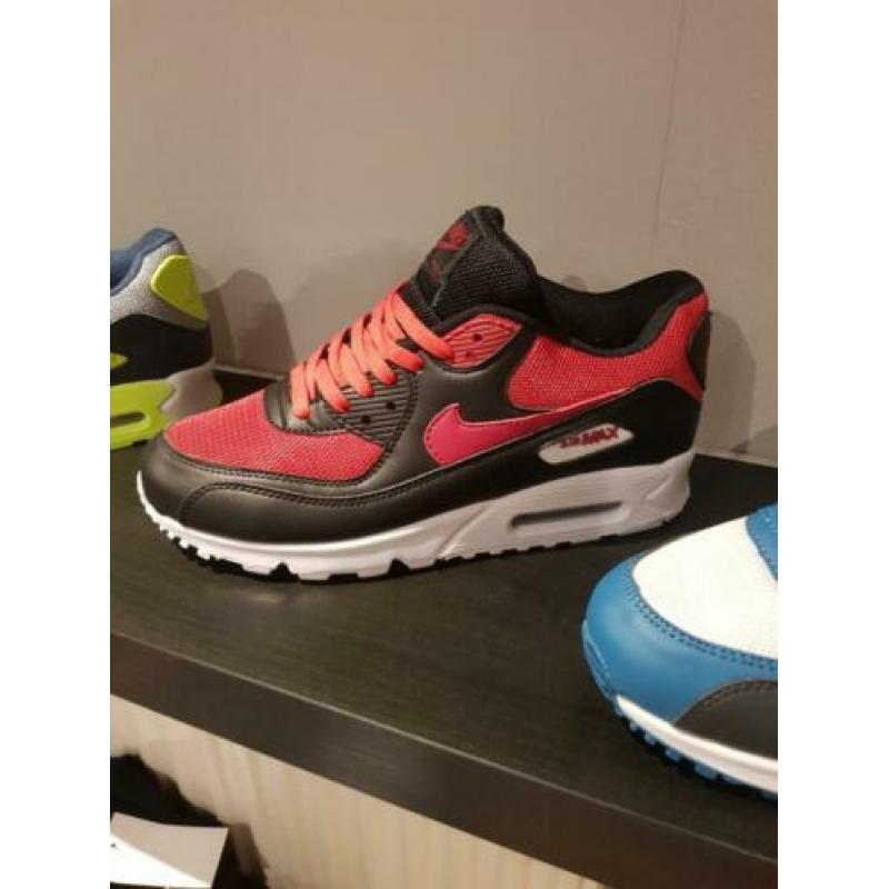 Nike air max 90 rood zwart wit Maat 40 41 42 43 44 46 NIEUW