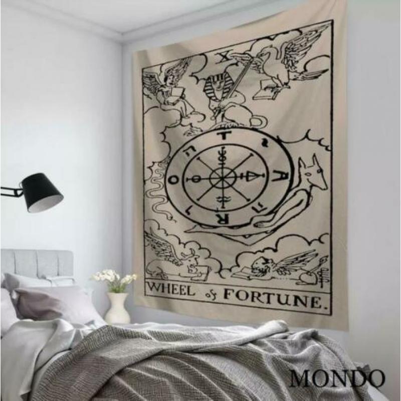 Tapestry strength tarot kaart tapijt kleed astrologie vlag