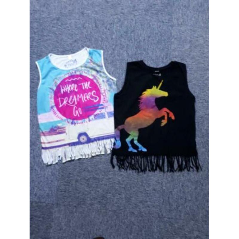 2x Bonprix shirt + Bonprix broek maat 152-158