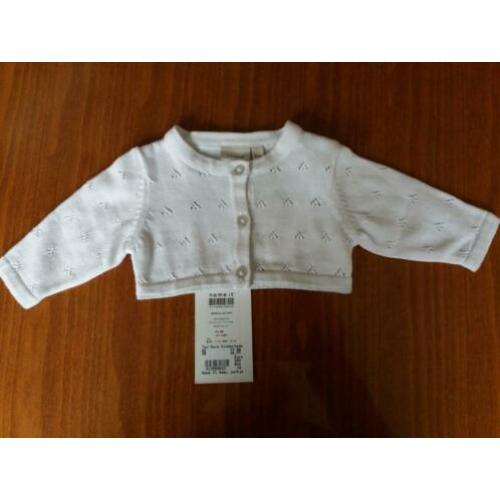 name it baby bolerootje wit ajour. maat 56