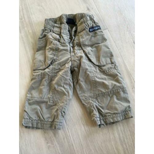 BABY POINTER licht gevoerde broek, zeer netjes mt 68 WK