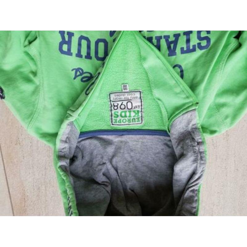 Sweater groen met rits