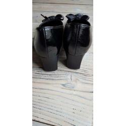 Zwarte lak schoenen leren pumps met hak