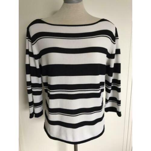 Fijn gebreide boothals top maat XL