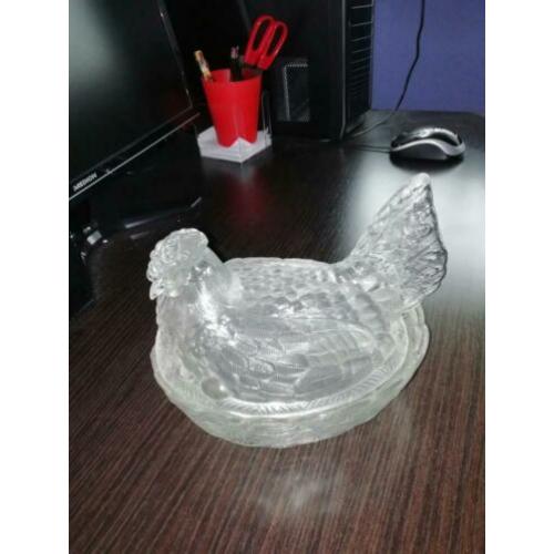 Prachtige glazen kip