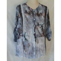 taupe blauwe blouse/top maat 46 van MISSY