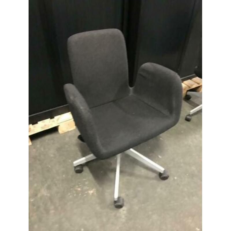 2 bureaustoelen, bureaustoel, antraciet | artnr. 1523