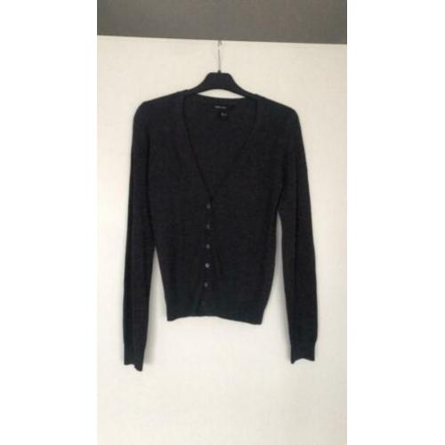 Mango grijs basic vest nieuw maat small