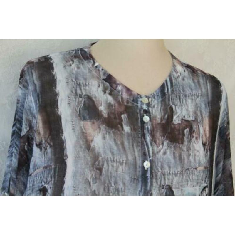 taupe blauwe blouse/top maat 46 van MISSY
