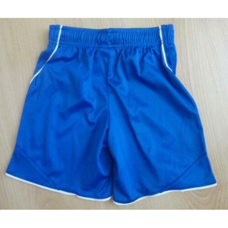 Set Blauw / wit sport gym shirt + gym broek mt 140 OSAGA