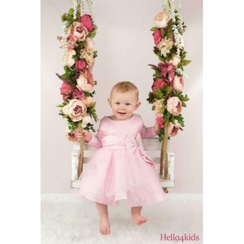 122 roze bruidsmeisjesjurk feestjurk kinderbruidskleding Lou