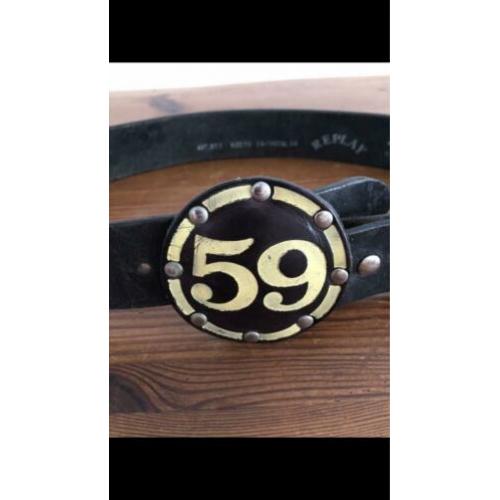 Originele leren Replay riem / 75