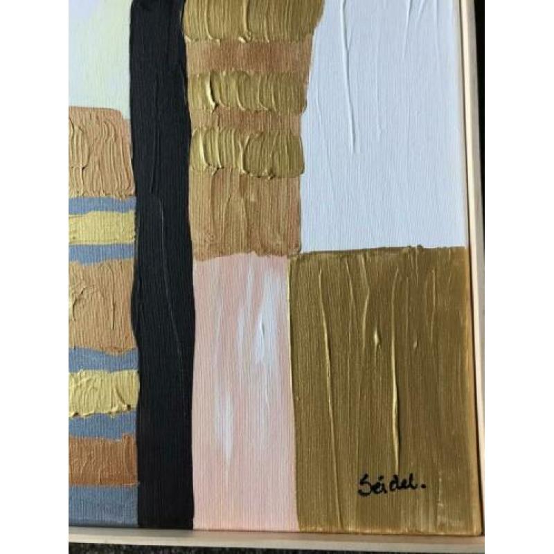 Kosmopolitisch schilderij gesigneerd Seidel