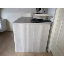 Bureau robuust greywash met ladeblok