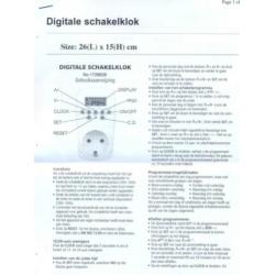 Tijdschakelaar, merk: TIMESELECT, type: 1724846