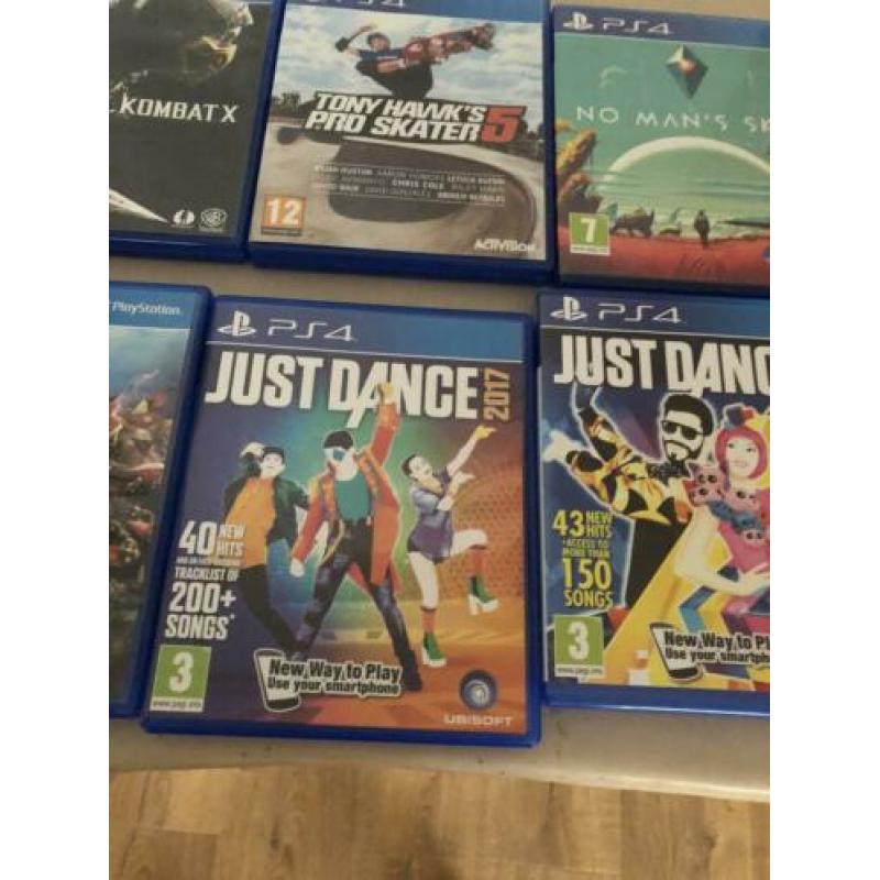 PS 4 games 10 stuks