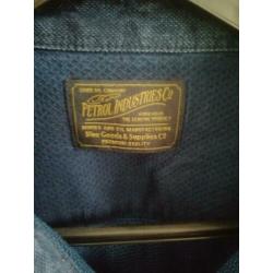 Denim overhemd petrol industries maat m